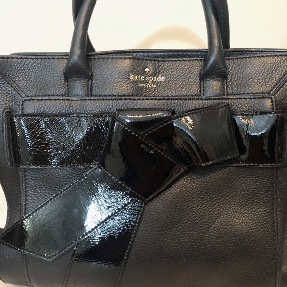 Kate Spade Patent Bow Accent Purse - Picture 2 of 8